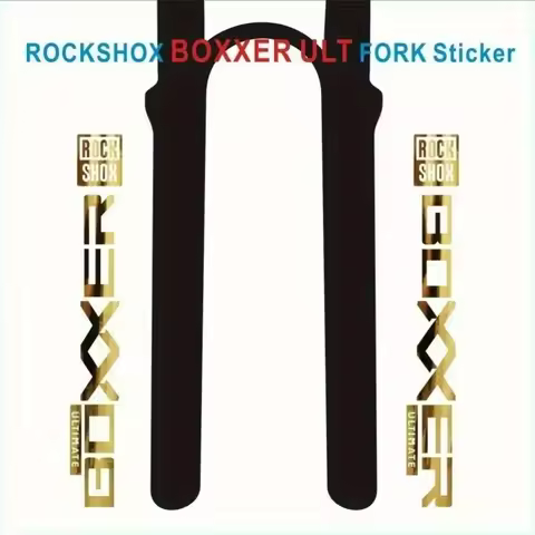1SET Mountain Bike Fork Red Waterproof Stickers Boxxer Style Decals for Front Fork Decor