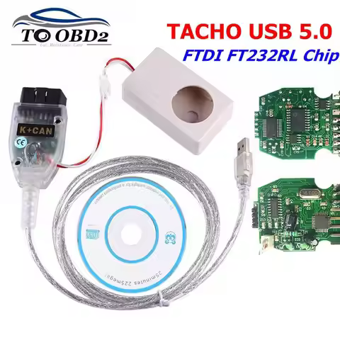 for Vag tacho V 5.0 USB Version for VAG Tacho 5.0 With FTDI FT232RL Chip For NEC MCU 24C32 or 24C64 