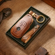 O.G.B Cowhide Cover Car Key Cover Case Key Bag Key Pouch for Mercedes Benz AMG  GLS GLC GLE EQS A B 