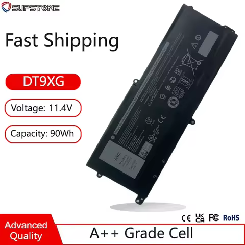 New DT9XG 7PWKV Laptop Battery For Dell Alienware AREA-51M R1 R2 ALWA51M-R1782 D1968W D1968B D1746W 