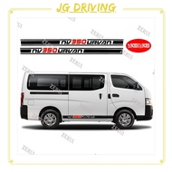 JD ZR For x2 NISSAN NV350 URVAN BODY DECALS / STICKER / MACHINE CUT OUTDOOR VINYL