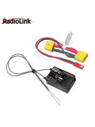Radiolink R8FG 8 ช่อง 2.4G Gyro RC ตัวรับแรงดันไฟฟ้าสุทธิ 600 เมตร RX สําหรับรถเรือ RC8X RC6GS RC4GS