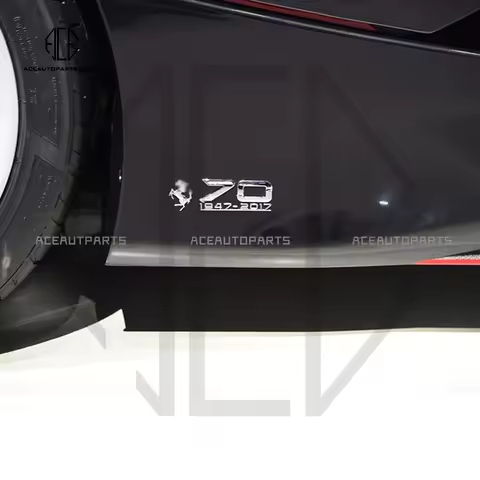 Side Badge For Ferrari 458 488 F8 SF90 F12 812 F430 California 3D Metal Sticker 70th Anniversary Sty