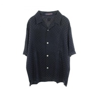 【มือสอง】 เสื้อเชิ้ตแขนสั้น LOUIS VUITTON รุ่นกราฟิกแจ็คการ์ด คอเปิด RM252M WYK HTS72W ทำจากเรยอน สำห