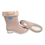 Fur-Lined Rain Boots - Anti-Slip Rubber Fur Boots - Mid-High Quality Domestic Products