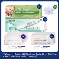 【Pregnancy Prep Kit】OPK Ovulation Test Kit Peak Test + Midstream + Ovulation Strips