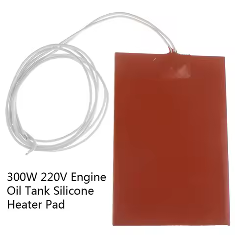 220V 300W Engine Oil Tank Silicone Heater Pad Universal Fuel Tank Water Tank Rubber Heating Mat Warm