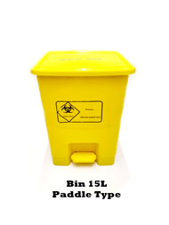 [ Paddle Type ] Bin Kuning Klinikal 15L / Clinical Waste Bin 15L 🔥READY STOCK🔥 [FREE 6 VIDEO TUTORIA