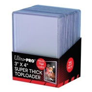 Ultra Pro Super Thick Toploader 75pt Clear 3x4 Standard Size Cards