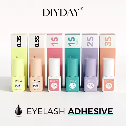 DIYDAY 5ml Lashes Adhesive 3S for Diy Cluster Glue Long-Lasting Retention 7-8weeks 0.3S 0.5S 1S 2S G