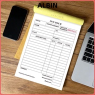 ALBIN Invoice Receipt Book, Tear- 2-Part Forms Duplicate Invoice Book, Compact Lightweight Compact T