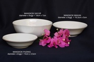 Ready Mangkok Kecil/ Piring Puding 1 lusin / 12 Piring ( indo keramik