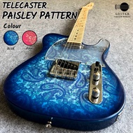 GCM Custom Made Telecaster Custom Blue Paisley Electric Guitar Fender