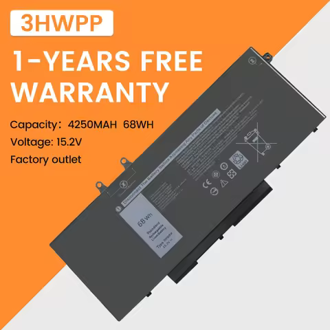 New 3HWPP Laptop Battery For Dell Latitude 5401 5501 5410 5411 5510 5511,For Dell Precision 3541 355