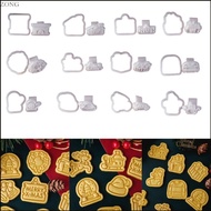 Zong Christmas Patterned Cookie Cutters Baking Tools Plastic Baking Accessories