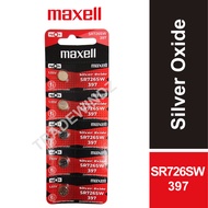 🔥 [MAXELL JAPAN] Watch Battery Batteries Silver Oxide 1.55V SR726SW - 397 / 396 / AG2 5pcs PROMO Bat