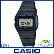 Casio Digital นาฬิกาคาสิโอ ของแท้ รุ่น F-91W F-91W-1 ของใหม่ของแท้100% ประกันศูนย์เซ็นทรัลCMG 1 ปี