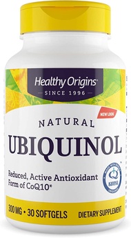Healthy Origins Ubiquinol (Active form of CoQ10), 300 mg - Activated Form of CoQ10 - Kaneka Ubiquino