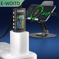 【E-WOITD】 KWS-X1มัลติฟังก์ชั่นจอแสดงผลดิจิตอล DC แรงดันไฟฟ้าแอมมิเตอร์มิเตอร์วัดพลังงานชนิด C เครื่อ