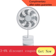 YQ8 PK  USB Clip Fan Portable Fan with 4 Speed Silent Clip on Mini Desk Fan 360° Rotatable Battery Powered White