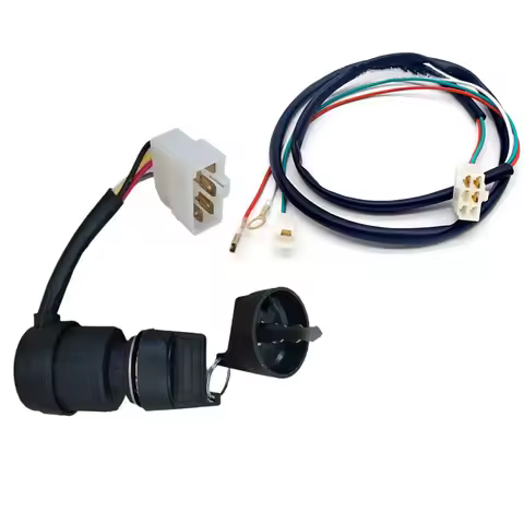 5 Wire Way Diesel Generator Gas Ignition Start Key Lock Combination Switch For 2-3KW 186F/188F Gas G