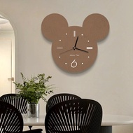 Modern Minimalist Clock Silent Clock Mickey Wall Clock Perforated Wall Clock Decorative Clock
