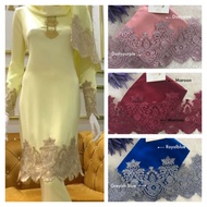 🔥SET LACE KAIN PASANG COMBO🔥 READYSTOK LACEMEWAH MEWAHLACE LACEGLAM BRIDEMAID BAJU RAYA 2023