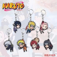 Anime keychain Naruto Mica Acrylic Chibi characters Sasuke Kakashi Itachi Sakura Gaara Minato decora