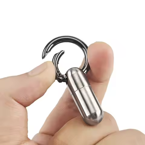 Titanium Outdoor Bottle Mini Titanium Alloy Seal Bottle Waterproof Canister Pill Bottles EDC Supplie