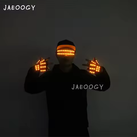 Luminous Stage Clothing, LED Gloves, Stroboscopic Glasses, Laser Bars, Dance Hall, Stage Parties, Pr