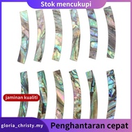 12Pcs Guitar Soundhole Rosette  Abalone Shell Inlay Curved Strips Guitar Sound Hole Inlay 4mm Width