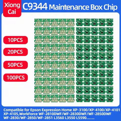 10~100PCS C9344 Maintenance Box Tank Chip For Epson L5590 L3550 XP-2200 4200 4205 XP-3200 XP-2205 32