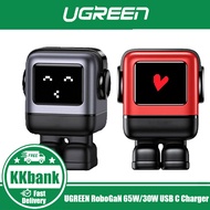 UGREEN RoboGaN 65W/30W USB C USB A Charger Mini Robot Nexode 3 Ports GaN Fast Charger
