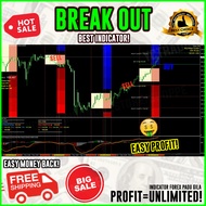 BREAK OUT INDICATOR MT4 🤩 WITH LIQUIDITY SNR LINE🔥Paling Clear Indicator🔥 (FULL VERSION🤑)