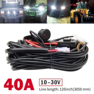 ♛COLIGHT Car Work Light Driving Fog Lights lamp Wiring Harness Relay Loom LED Light Bar Cable wire 4