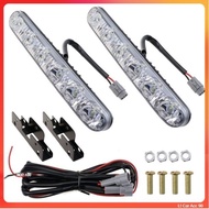 2pcs Car 6 Led DRL Daytime Light W/OUT RUNNING DRL-6 / Univesal Car Lights / White Light