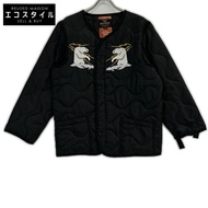 Houston Black Alaska Bear Embroidery M-65 Jacket Liner M [Used]