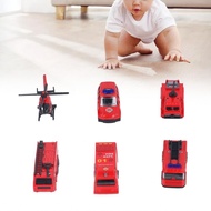 Mabao Fire Truck Toy  6 Pcs Micro for Over 3 Years Old
