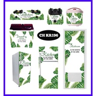 MESIN 1-DOOR & 2-DOOR FRIDGE, MAGICOM, STOVE, AC, WASHING MACHINE, WC DOOR STICKERS CH KR196
