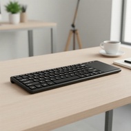 2.4G Mini Wireless Media Keyboard with Integrated Large Touchpad for PC Papan Kekunci Media Tanpa Wa