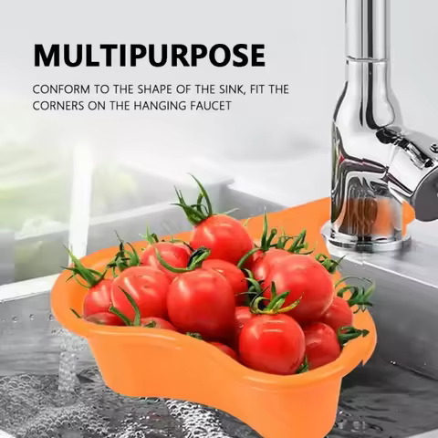 Kitchen Sink Filter Swan Drain Basket Garbage Filter Multifunctional Hanging Rack Multifunctional Dr