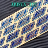 PGM-f1 logo embossed emblem sticker - PGM F1 RAISED STICKER