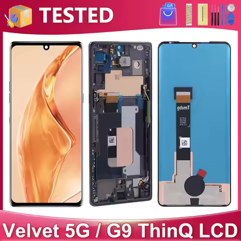 6.8''OEM For LG Velvet 5G For LG G9 ThinQ LM-G900N LM-G900EM LM-G900 LCD Display Touch Screen Digiti