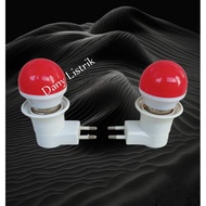 MERAH Red Sleep Light Bulb+SWITCH Plug Fittings