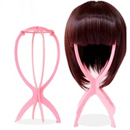 ที่วางวิกผมสีชมพู pink wig stand