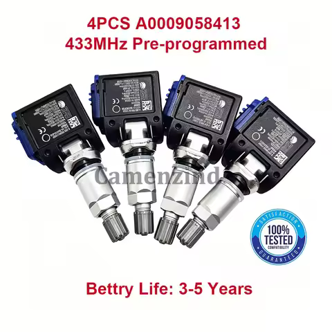 4Pcs TPMS Tire Pressure Sensor A0009058413 A0009058706 For Benz C-Class W206 E-Class C236 EQE V295 X