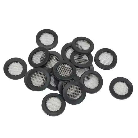Hose Gasket Rubber Washer 20pcs 40 Mesh Accessories Black Filter Net For 1/ 2in Tap Head O Ring Repl