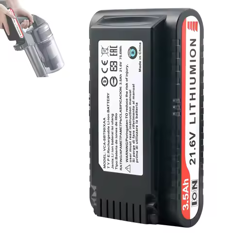 21.6V 3500mAh Replacement Vacuum Cleaner Li-ion Battery for Samsung Jet 90/Jet 75 Pet/Jet 75 Cordles