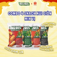 RECREC Crispy Pasta Mixed with Heat and Rice Flavor - Protein-Rich Snacks - Snacks from Cricket Prot