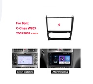 Frame head unit 9 inch Mercedes benz W203 GL w209 2005